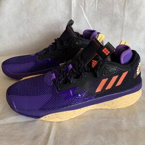 Adidas Dame 8 Basketball Shoes US Men sz 11 Black/Blue